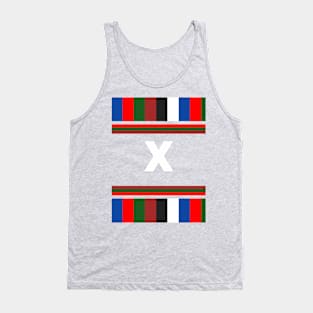 White X letter Tank Top